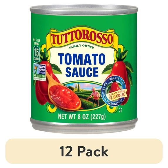 (12 pack) Tuttorosso Tomato Sauce, 8 oz Can