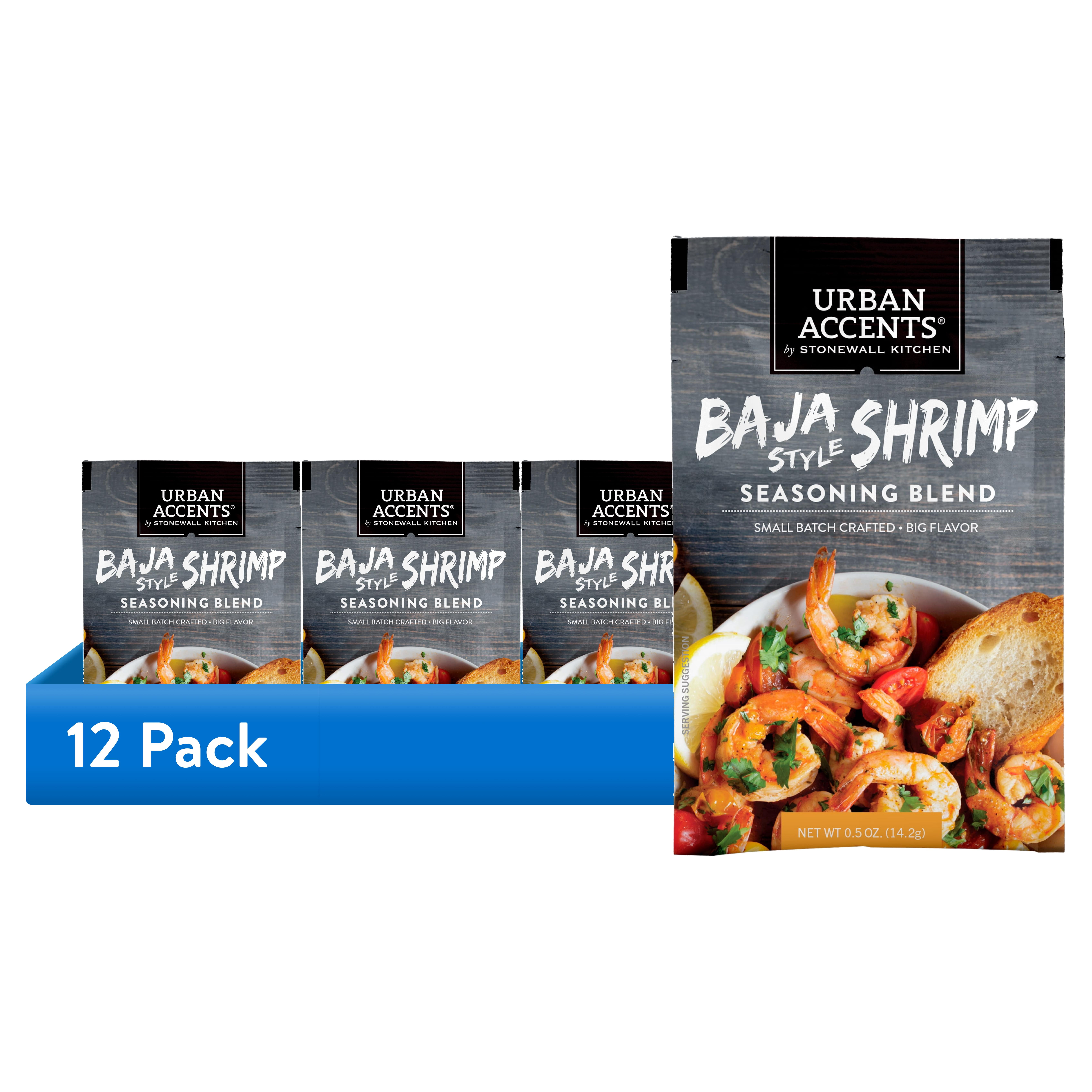 (12 pack) Urban Accents Baja-Style Shrimp Seasoning Blend, 0.5 oz. Pouch
