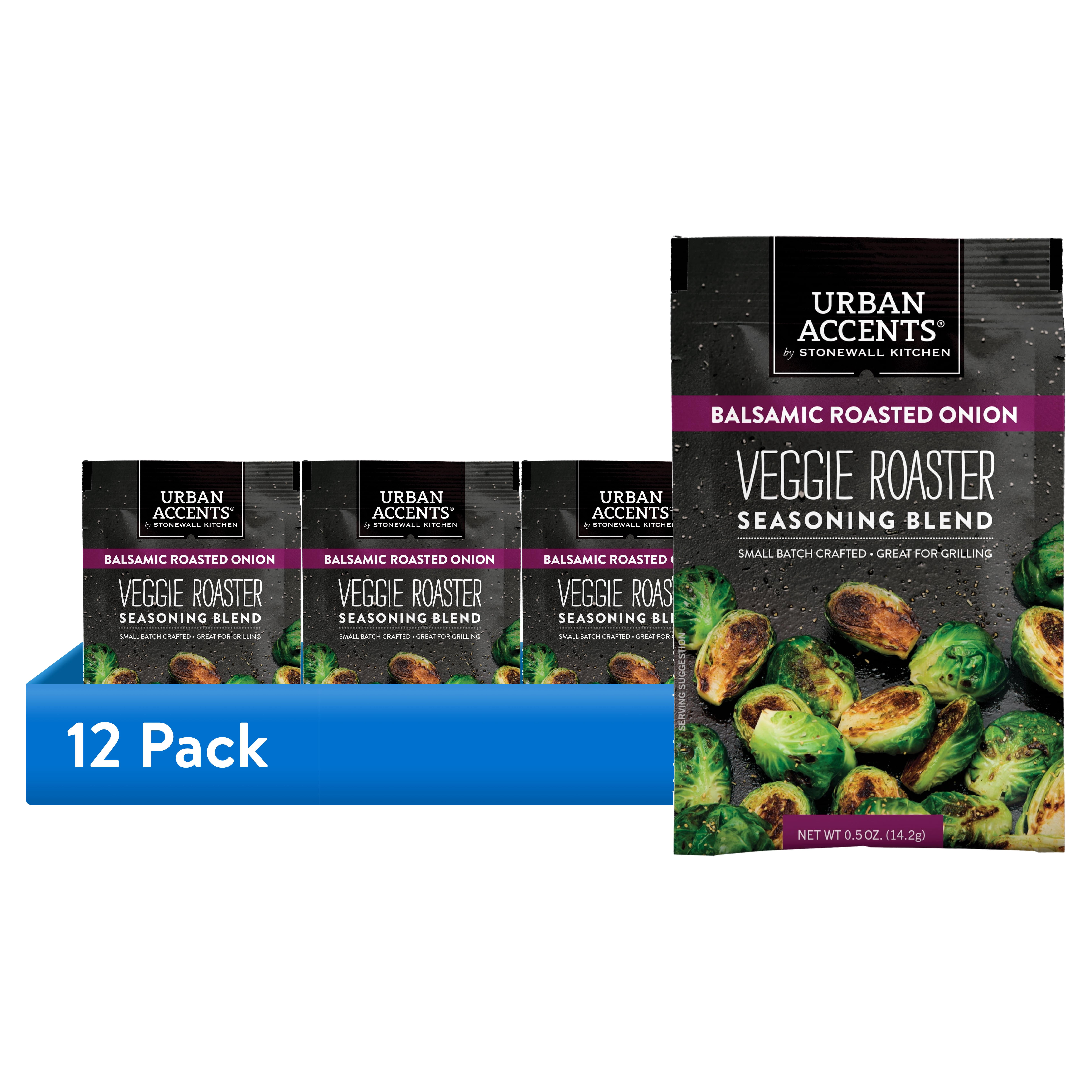(12 pack) Urban Accents Balsamic & Roasted Onion Veggie Roaster Seasoning Blend, 0.5 oz. Pouch