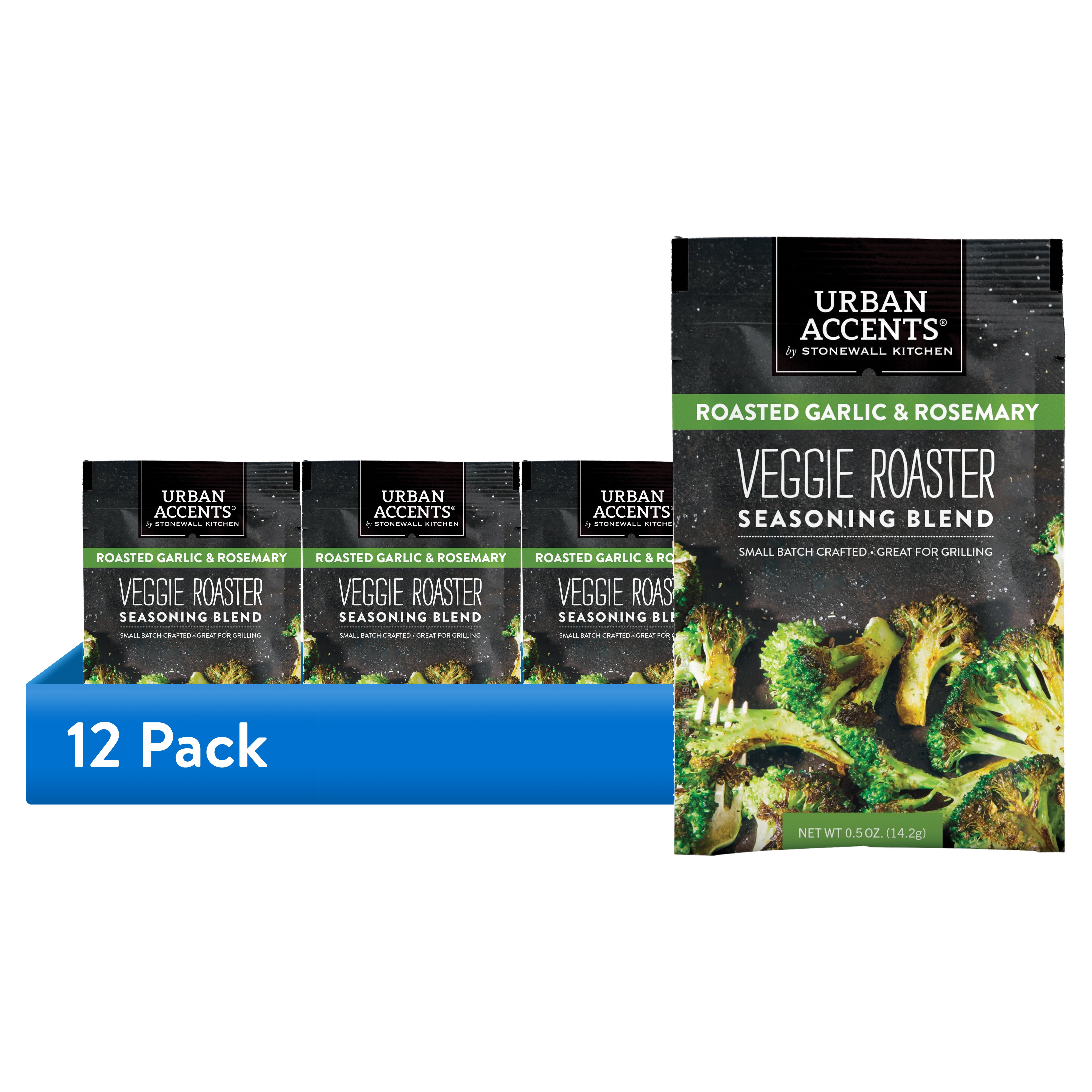 (12 pack) Urban Accents Roasted Garlic & Rosemary Veggie Roaster Seasoning Blend, 0.5 oz. Pouch