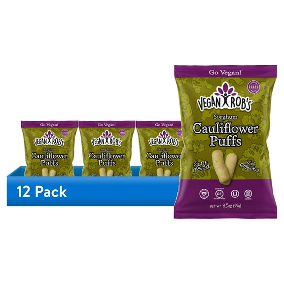 (12 pack) Vegan Rob's Cauliflower Puffs, 3.5 Oz.