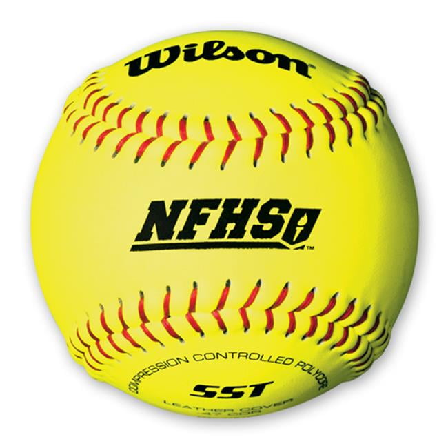 (12 pack) Wilson A9011 12" Optic Yellow Fastpitch Softballs