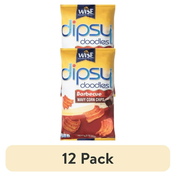 (12 pack) Wise Dipsy Doodles Wavy Original Corn Chips, 9.25 oz