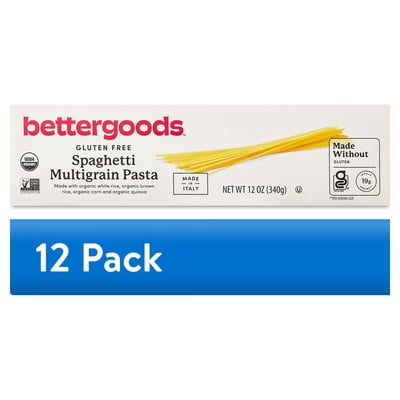 (12 pack) bettergoods Gluten Free Spaghetti Multigrain Pasta, 12 oz
