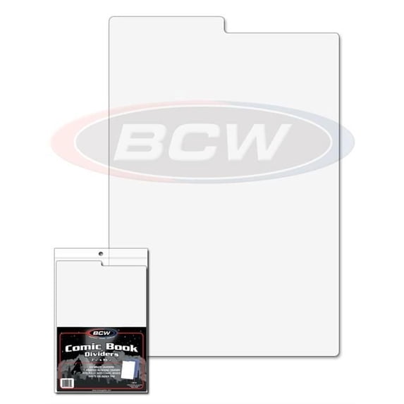 12 packs of 25 (300) BCW White Comic Book Dividers