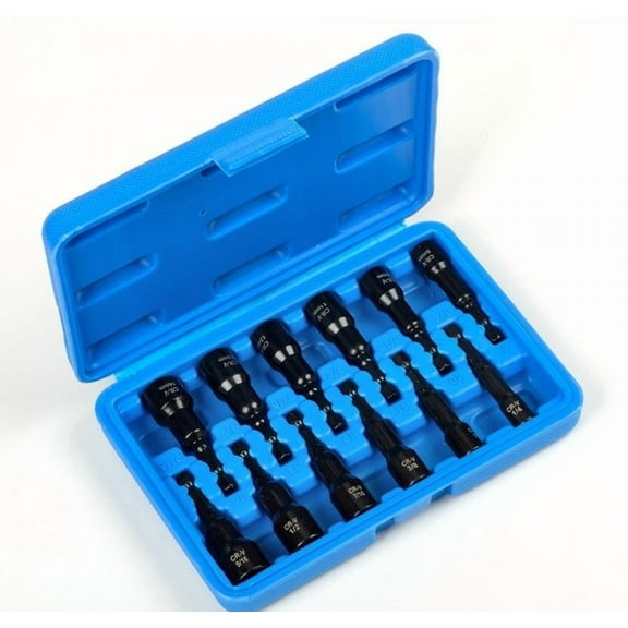 12 pc 1/4 Inch Drive Quick Change Kit Allen Wrench Hex Key Bit Socket Set Metric and Standard Sizes
