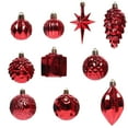 thumbnail image 1 of 12 pc Christmas Ball Bauble Ornament Glittering Christmas Indoor Outdoor Hanging Decoration Holiday Party Wedding Halloween Thanksgiving Valentine's Day Decor, 1 of 4