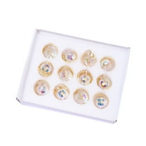 12 pc Christmas Ball Bauble Ornament Glittering Christmas Indoor Outdoor Hanging Decoration Holiday Party Wedding Halloween Thanksgiving Valentine's Day Decor