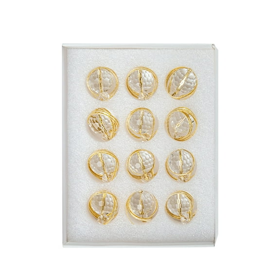 12 pc Christmas Ball Bauble Ornament Glittering Christmas Indoor Outdoor Hanging Decoration Holiday Party Wedding Halloween Thanksgiving Valentine's Day Decor