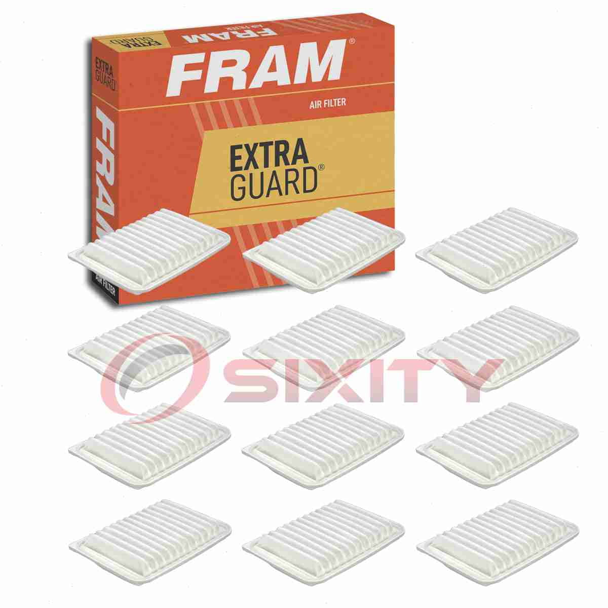 FRAM CA4778 Extra Guard Rigid Panel Air Filter - Fits Select Toyota Models, 12,000 Mile Change Interval
