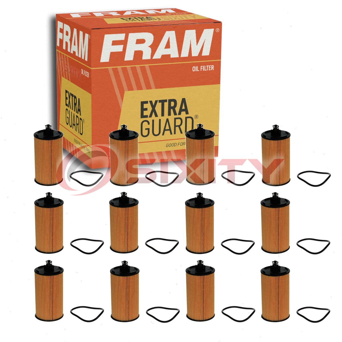 12 pc FRAM CH12246 Extra Guard Engine Oil Filters for Oil Change