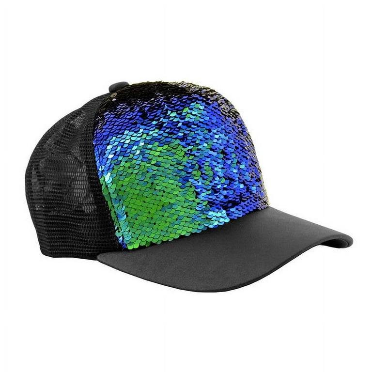 12 pc. Multi Color Sequin Baseball Hat Sparkle Ball Cap Assorted Colors Walmart