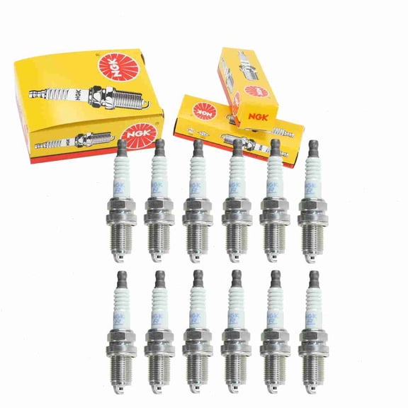 12 pc NGK Standard Spark Plugs compatible with Chrysler Crossfire 3.2L V6 2004-2008