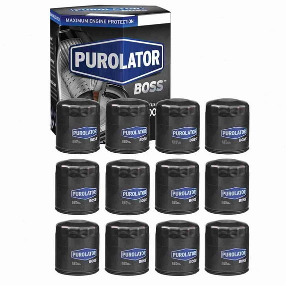 12 pc Purolator BOSS PBL10241 Engine Oil Filters for Oil Change Lubricant Filters Fits select: 2003-2018 FORD FOCUS, 2005-2023 FORD ESCAPE