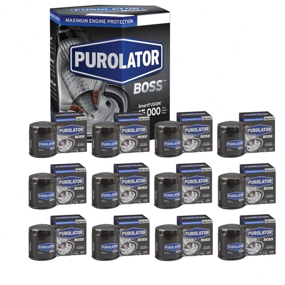 12 pc Purolator BOSS PBL11403 Engine Oil Filters for Oil Change Lubricant Filters