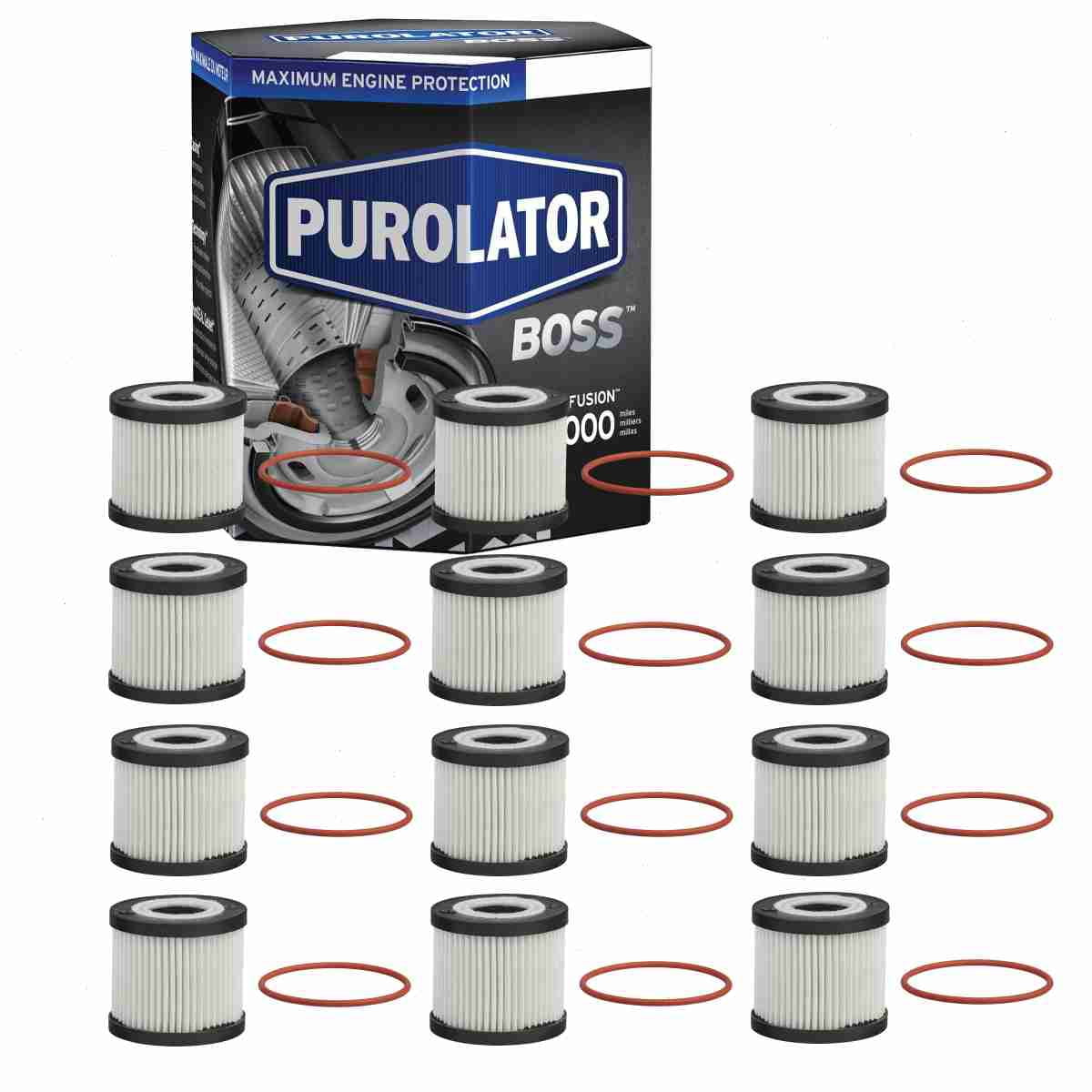 12 pc Purolator BOSS PBL16311 Engine Oil Filters for Oil Change ...