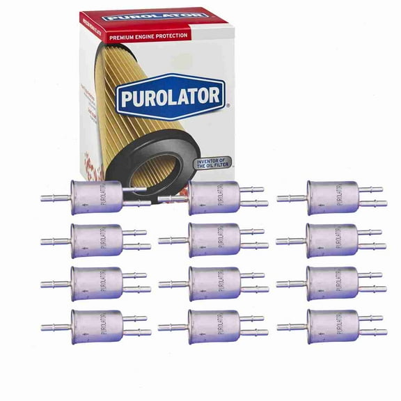 12 pc Purolator F65472 Fuel Filters for 23424 2L2E-9155-AA 2L2Z-9155-AB 33424 3424 86424 BF7742 F65472P FG-1036 FG1036 FGI-207A G-1036 G1036 G9343 GF345 GF704 MF 1013 PF9343 PFB65472 V3424 XF65472