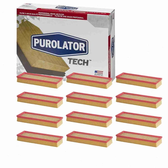 12 pc Purolator TECH TA34838 Air Filters for 26799 33-2058 46298 46799 5098424AA 53032068AA 53040025 61946799 6298 6799 7620 88298 88799 94298 A1514C A34838 A4838 A505 A7987 AE7620 AF1142 AF1290
