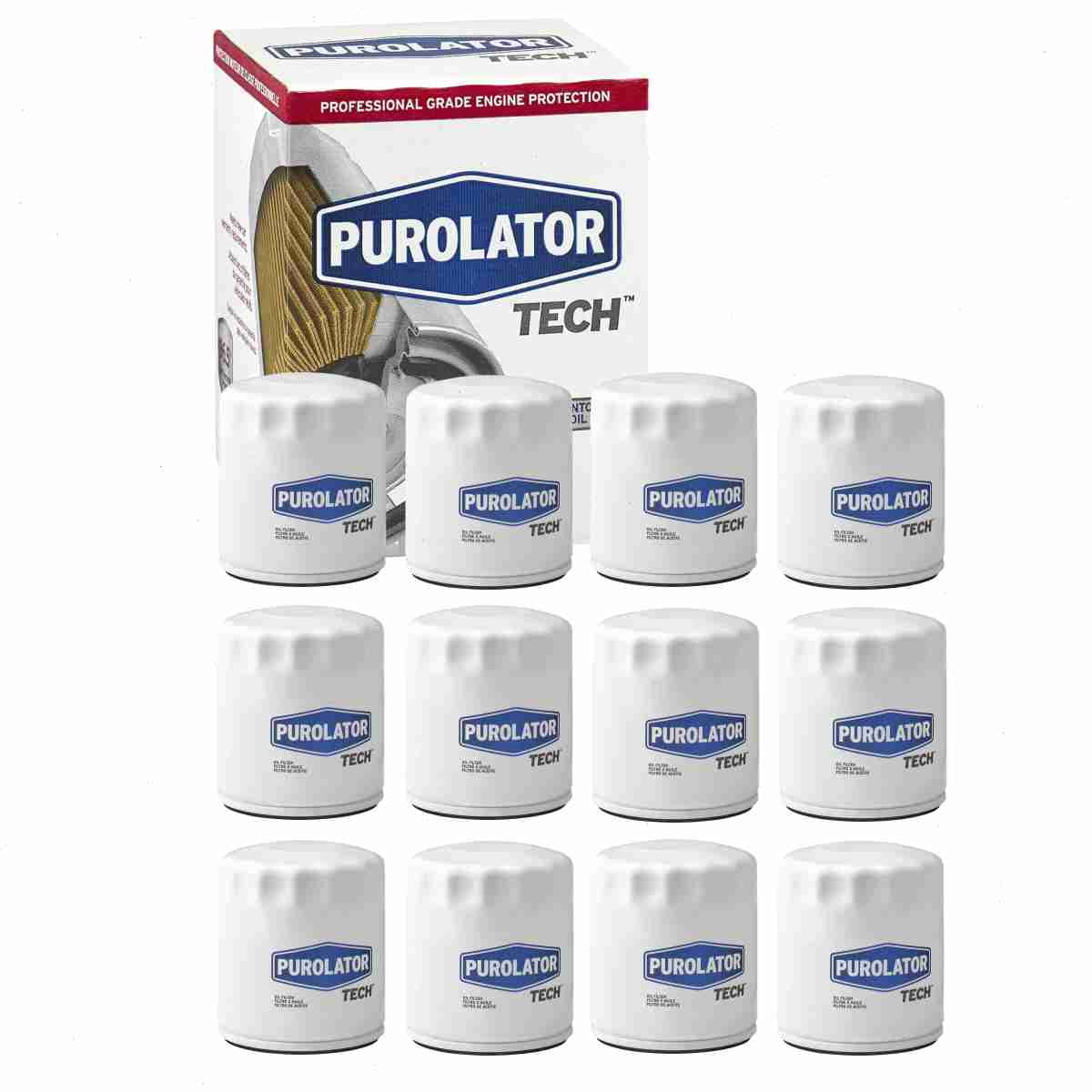 12 pc Purolator TECH TL11403 Engine Oil Filters for 100290 12640445 12696048 2100290 3100290 4100290 95140 M9509 MGL10290 OF2222 PF64 PG2222 PG2222EX PH10064 PH12060 PTL10290 R0290 R0290XL R95140