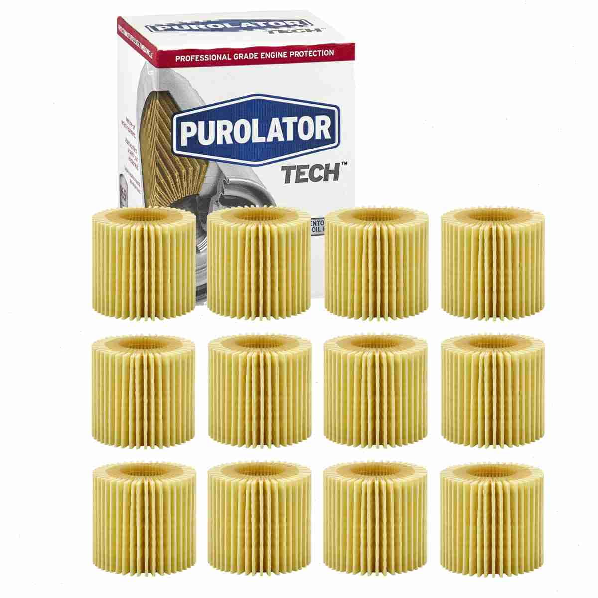 12 pc Purolator TECH TL16311 Engine Oil Filters for 04152-37010 04152-YZZA6 19185485 27064 27064MP 37064 47064 57064 61857064 7064 84064 CF6311 CH10358 COC10358 EA15K01 EU2J-6708-AA FP10358 G7064