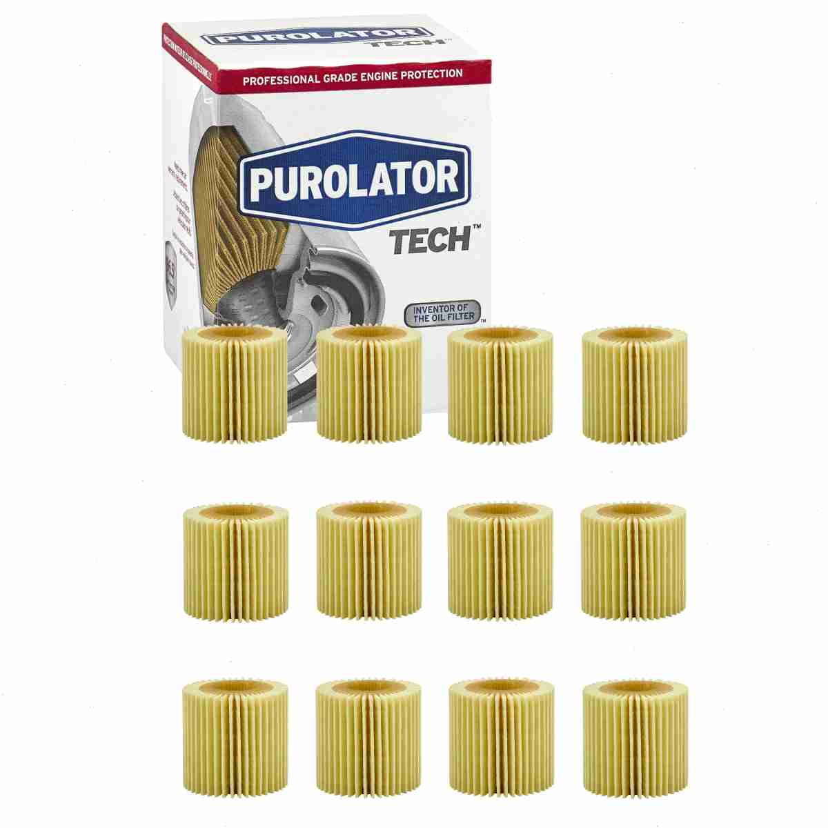 Purolator TECH TL25608 Engine Oil Filters, 12 Pc Replacement Kit