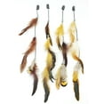 thumbnail image 1 of 12 pcs 14" Long Feather & Chain Hair Extension w/Clip On Comb Assorted HH0009, 1 of 3