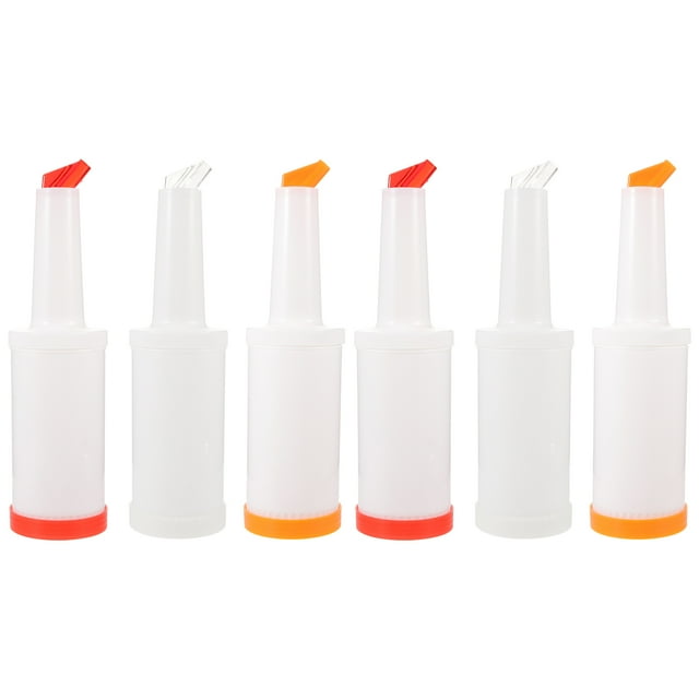 12 pcs 1L Fruit Juice Liquor Bar Pour Bottles Plastic Juice Jug