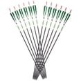 thumbnail image 1 of 12 pcs 30" Carbon Shaft Spine 500 Arrows Hunting Archery With True Turkey Feather, 1 of 5