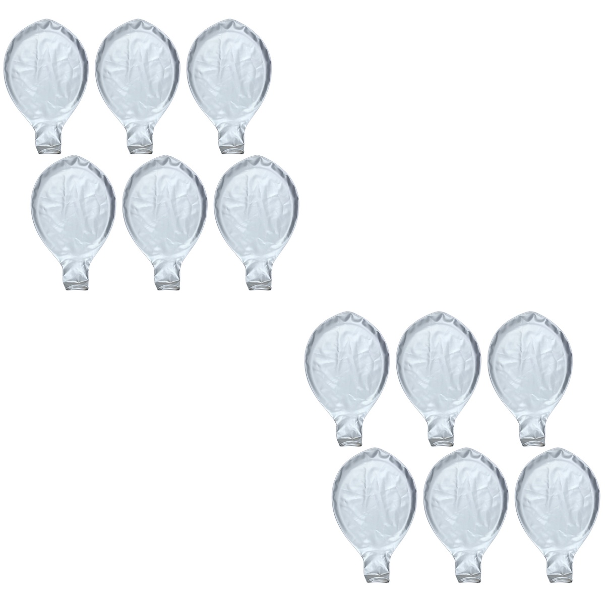 12 pcs 36inch Latex Balloons Solid Balloons Party Supplies for Birthday Party Wedding Decoration (Silver)
