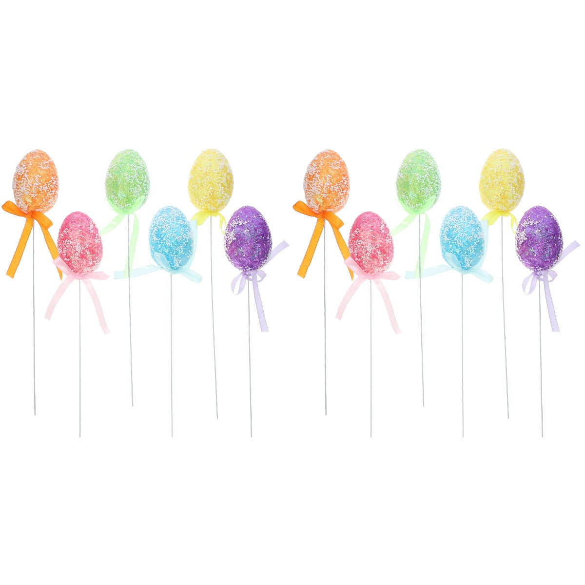 12 pcs Artificial Easter Stems Artificial Egg Picks Easter Egg Twig Stems for Vase