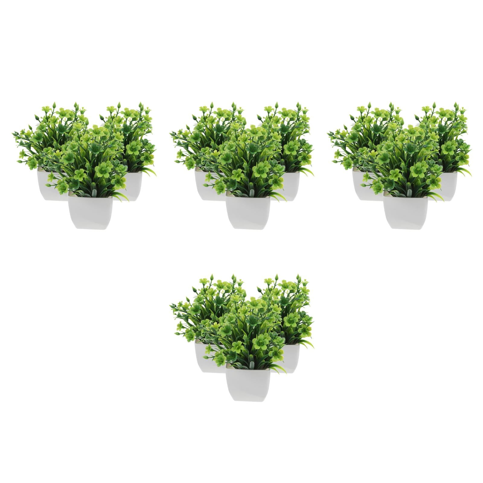 12 pcs  Artificial Greenery Farmhouse Realistic Faux Plants Indoor Decoration Artificial Plants in Pots Fake Green Plants for Living Room Office