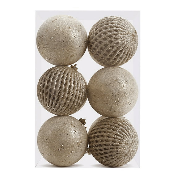 12 pcs Christmas Ball Ornaments 8cm Glitter Sequin Foam Ball Shatterproof Christmas Decorations Tree Balls Xmas Hanging Balls for Xmas Trees Wedding Party Holiday Decorations