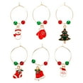 thumbnail image 1 of 12 pcs Christmas Wine Glass Charms Rings Party Cups Pendants Favors Supplies, 1 of 4