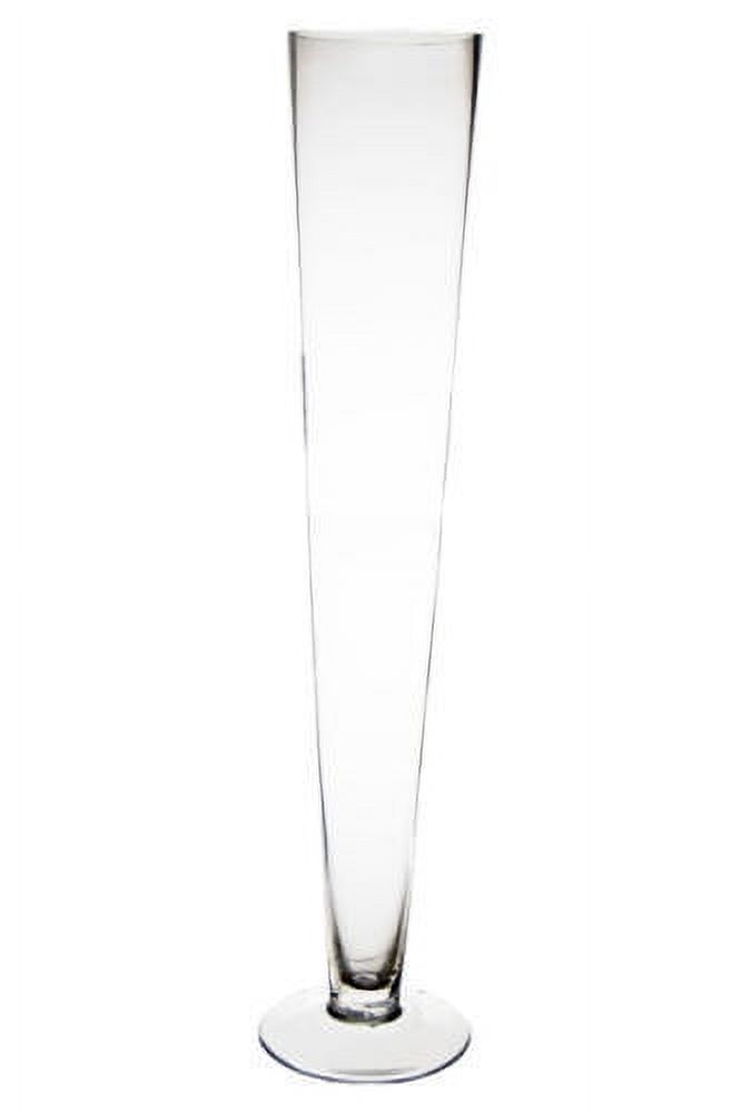 Clear Reversible Trumpet Glass Floral Vase, 24-Inch, 4-Count - Walmart.com