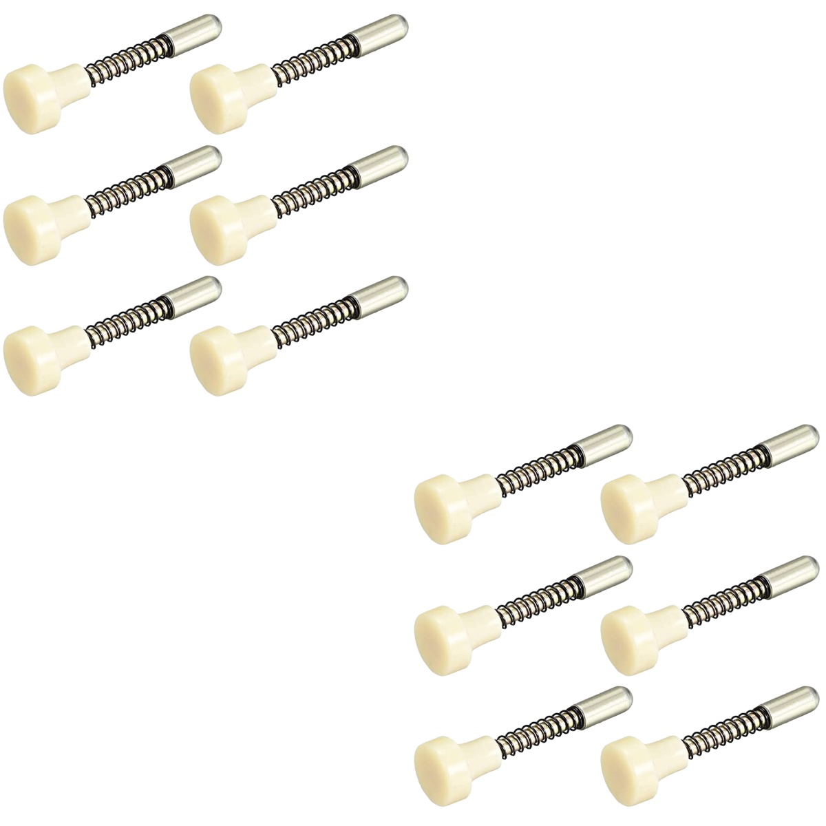 12 pcs Crib Latches Plunger Latches Spring Loaded Locking Pin Spring