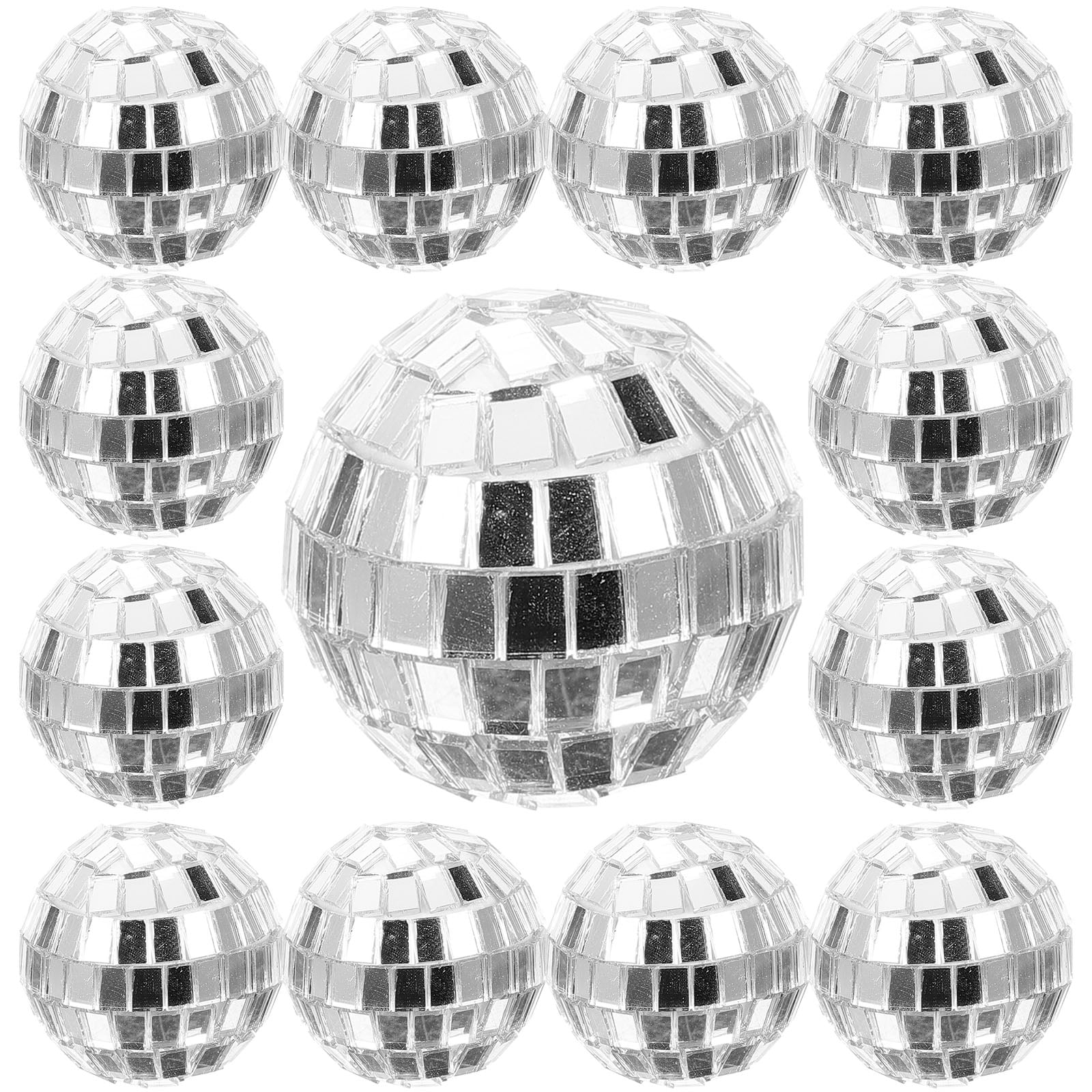 12 pcs Disco Party Decorations Mirror Disco Balls Hanging Disco Balls