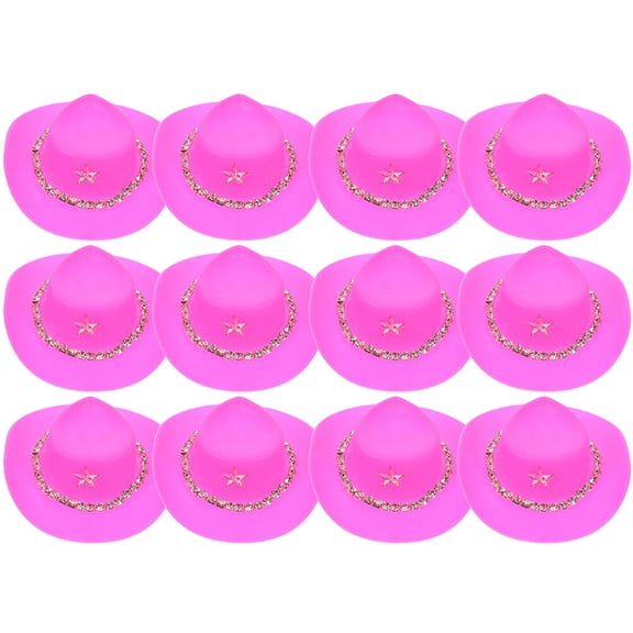 12 pcs Dolls  Hats Mini  Hats Plastic Miniature  Hats Decorative Tiny  Hats