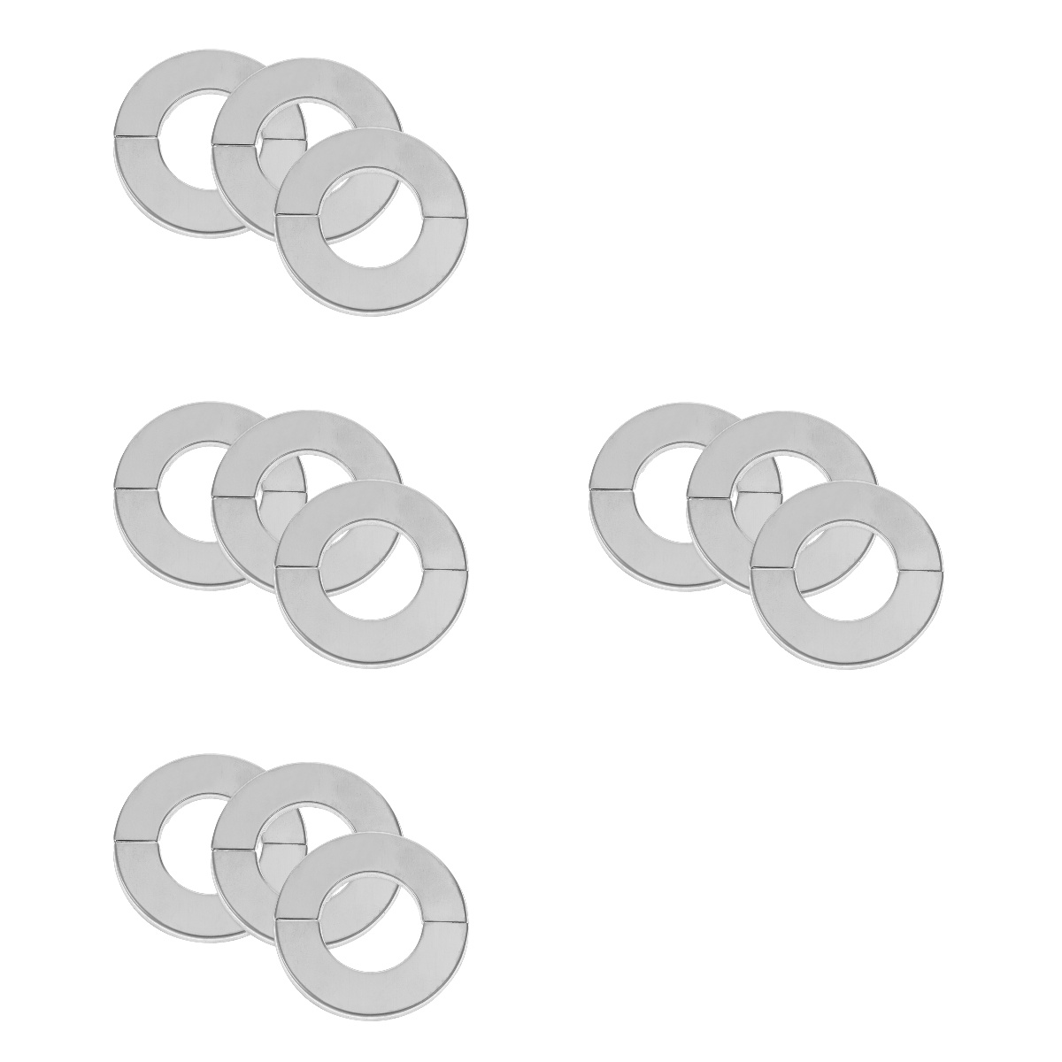 12 pcs Escutcheon Plate Pipe Flanges Toilet Flanges Plumbing Cover Plates Split Pipe Flanges