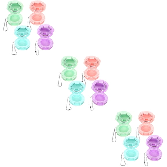 12 pcs  Eyeshadow Cases Empty Lipstick Cases Refillable Cosmetics Containers for Women Girls