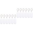 thumbnail image 1 of Nicehomfit Alloy and ABS Floating Keychain, White, for Bags and Keys, 12Pcs, 1 of 6