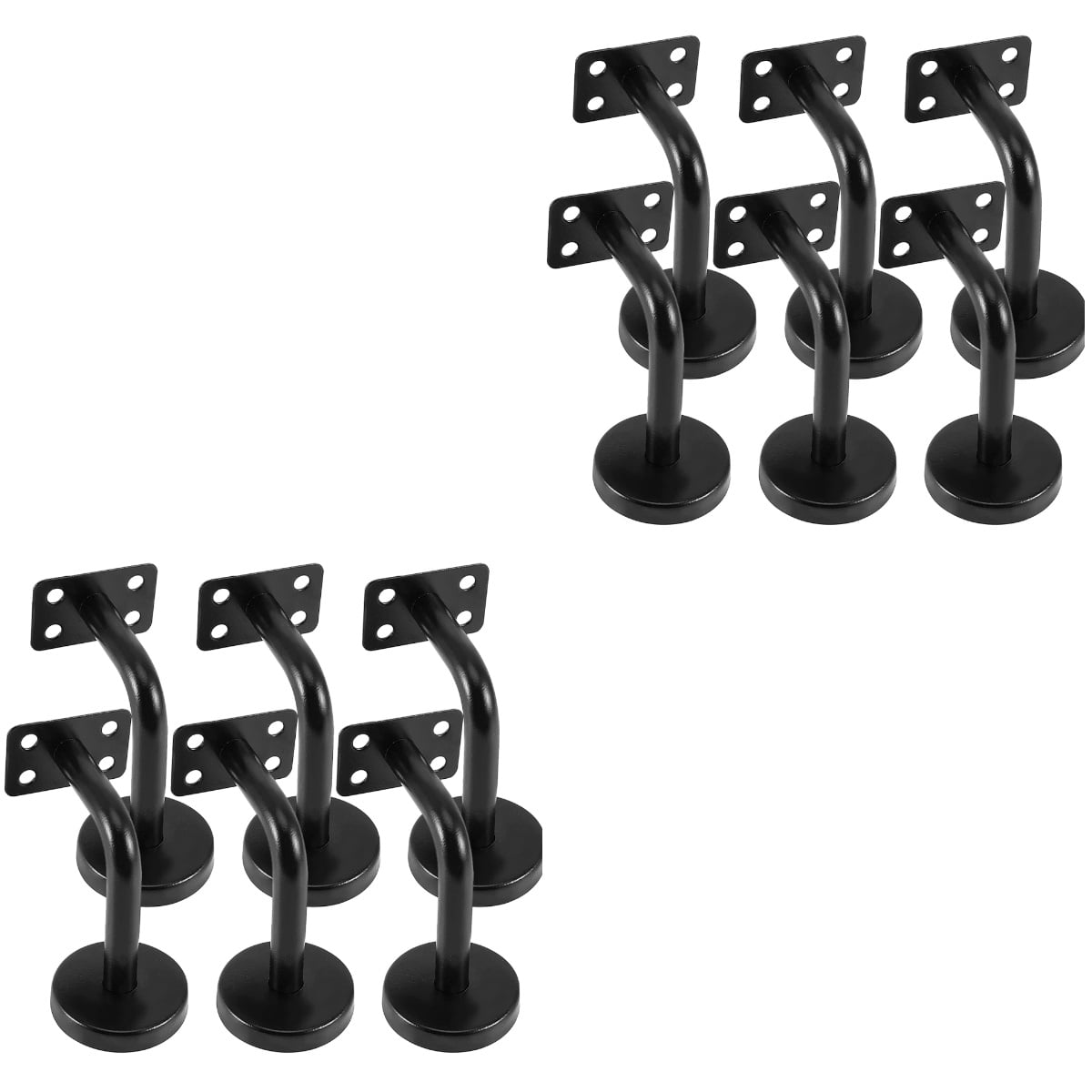 12 pcs Handrail Bracket Banister Bracket Stainless Steel Hand Railing Bracket