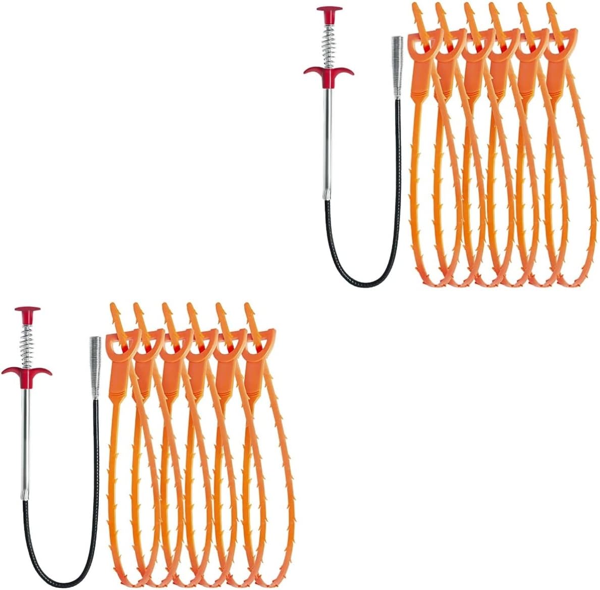 12 pcs Hooks Hook Grabber Remover Devices Sinks with Anti Sink Tubs