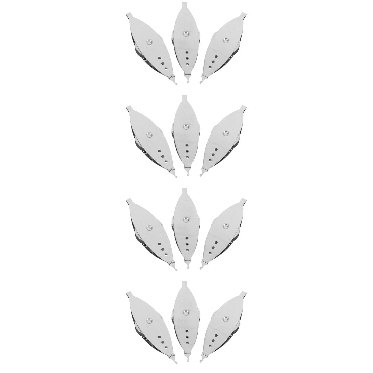 Metal Shuttle 12 Pcs Metal Shuttle Needles for Tatting, Sewing, and Crafting ...