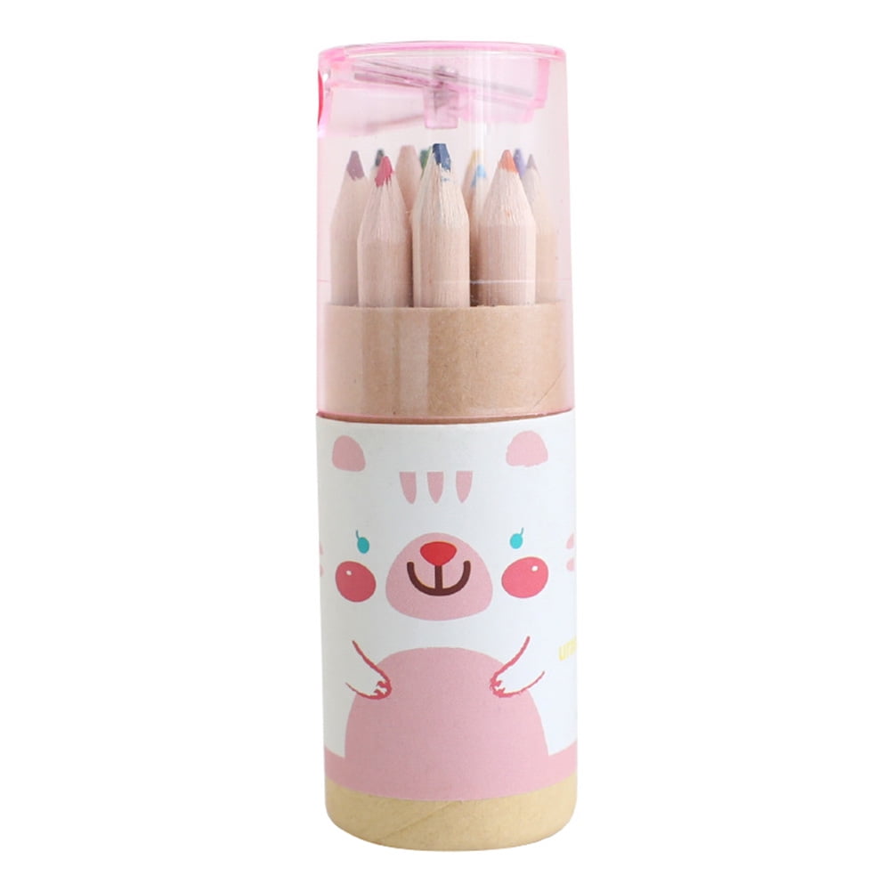 12 pcs Mini Bear 12 Color Pencil Drawing Pen Color Pen Colored Pencil ...