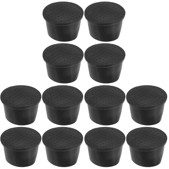 12 pcs  Non-skid Furniture Pads Round Rubber Caster Cups Chair Caster Cups Furniture Leg Coasters