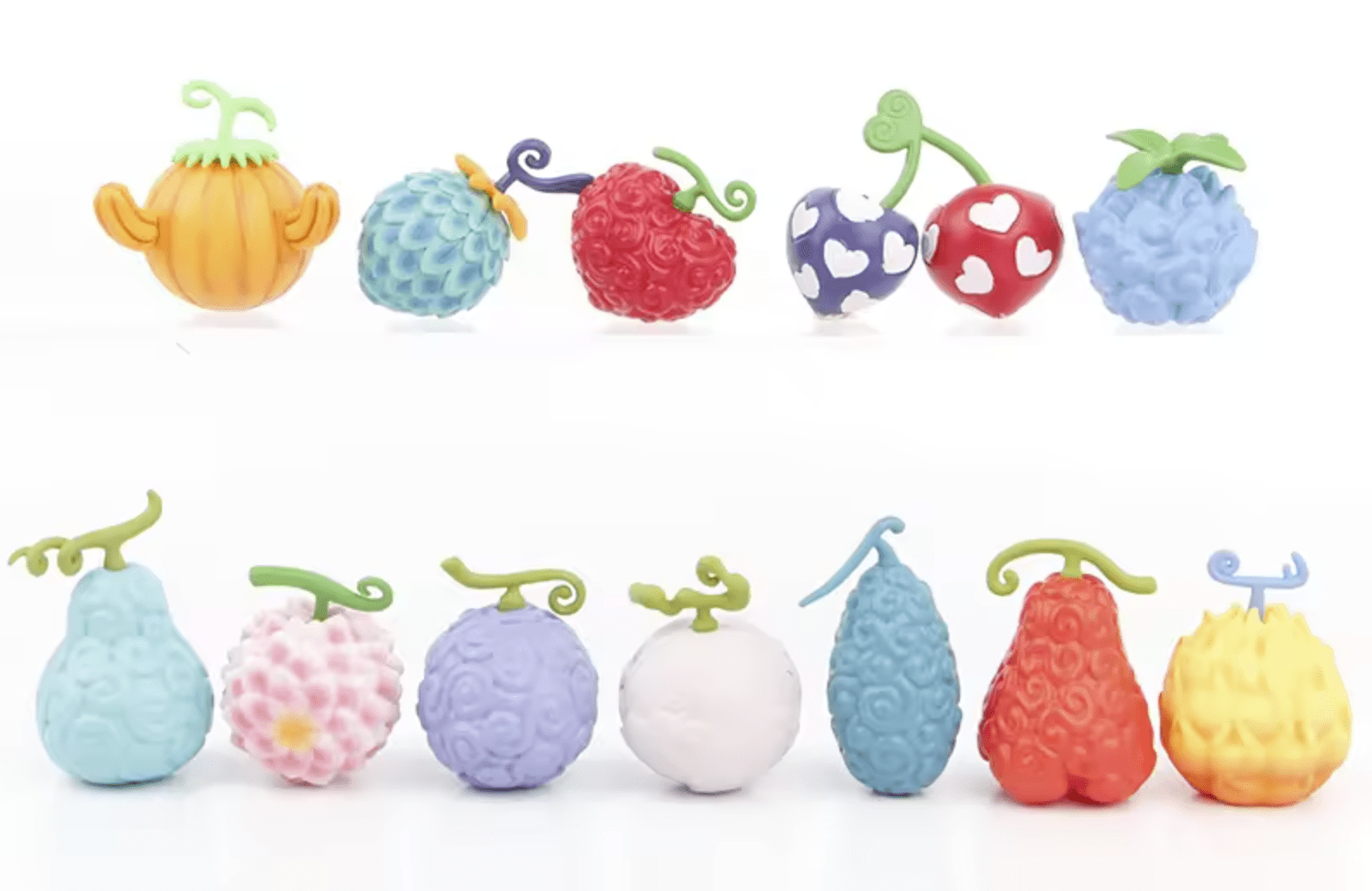 ApexComm 12 Piece One Piece Devil Fruits, 2.3 Inches
