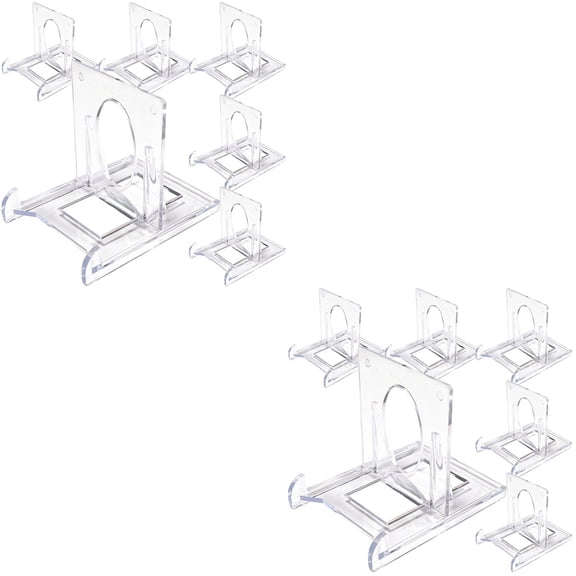 12 pcs Plastic Easel Stands Display Stands Plate Stands Card Display Easel Holder