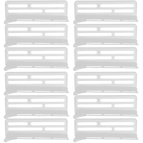 12 pcs Practical Refrigerator Food Divider Fridge Side Door Dividing Tool Adjustable Freezer Separators