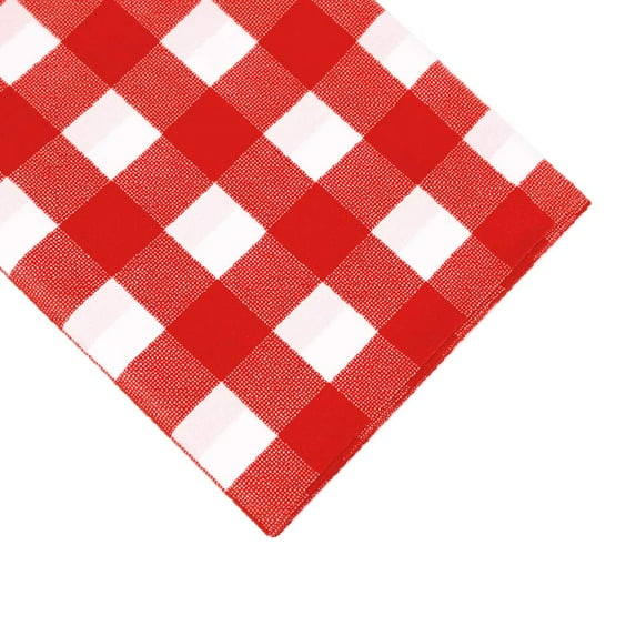 12 pcs RECTANGLE 54x72" Red Checkered Disposable Plastic TABLE COVERS