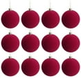 thumbnail image 1 of 1 pcs Red Velvet Balls Ornaments, Christmas Tree Decorations, Hanging Decorations for Birthday Party, 1 of 6